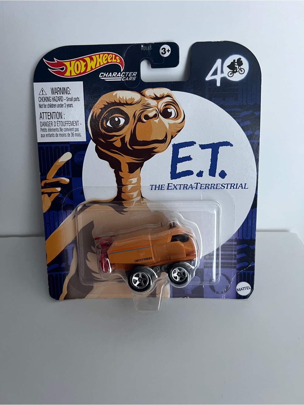 Mattel Hot Wheels E.T. Character Car in Orange